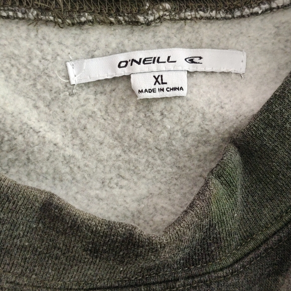 NWT O'Neill Cozy Green Camo Crew Neck Sweater Extra Large - Picture 3 of 11